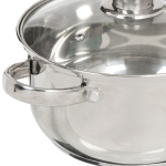 Кастрюля нерж, 4.2 л, с крыш, Катунь, Гретта, КТ04-D-40, индукц