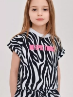 Костюм для девочки с принтом зебра
