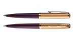 Шариковая ручка Parker 51 DELUXE PLUM GT, цвет чернил черный