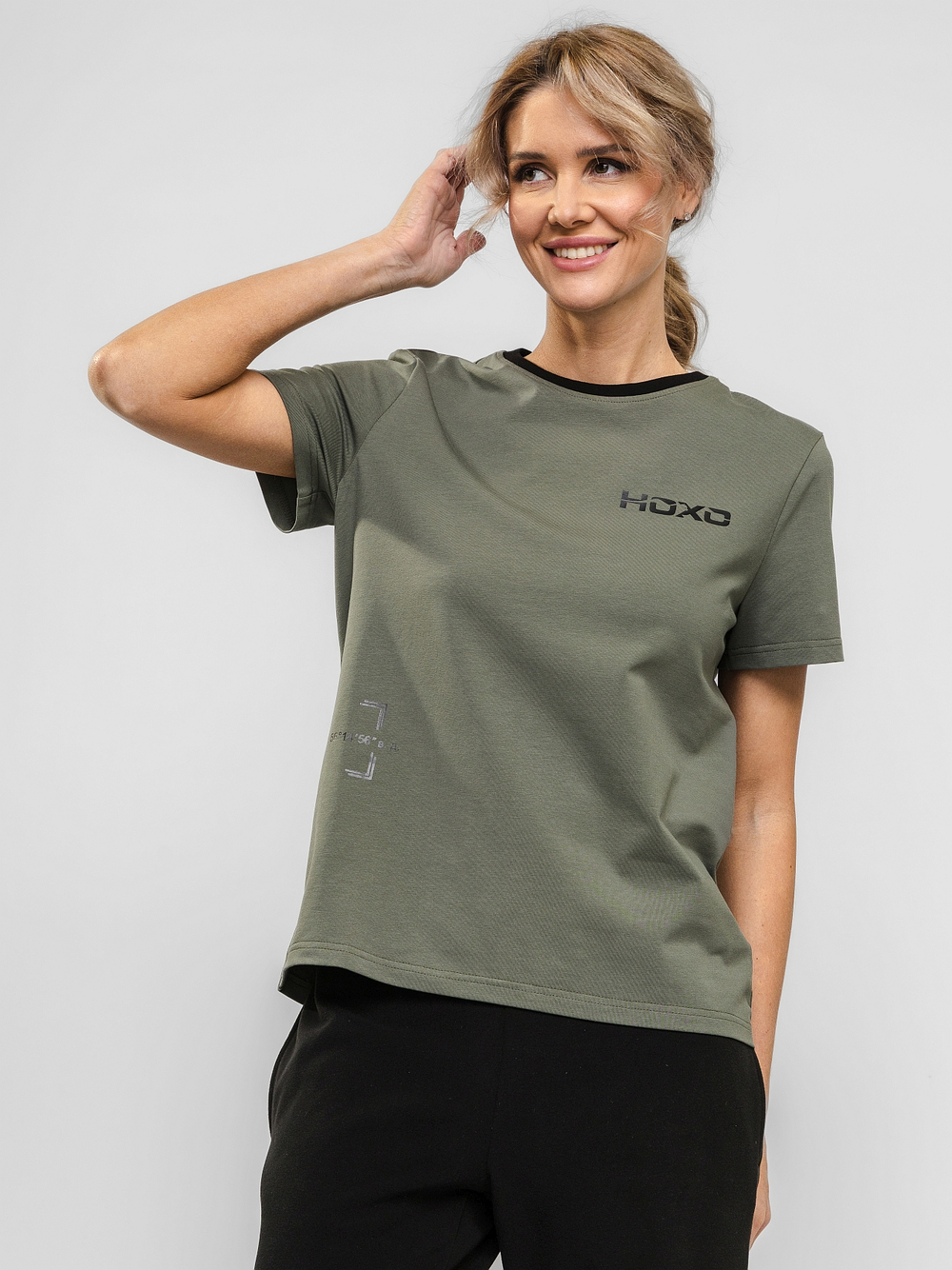 Футболка "НОХО" женская, цвет "Каменный закат"