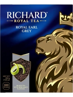 Чай в пакетиках черный Richard Эрл Грей, 100 шт
