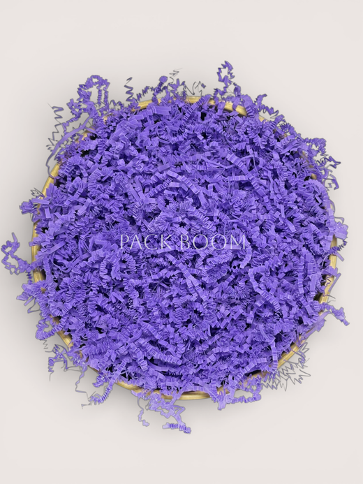 Бумажный наполнитель гофрированный фиолетовый, 2 мм