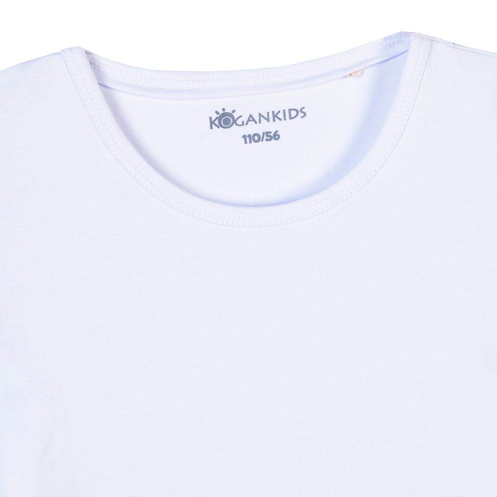 Белая футболка для девочки KOGANKIDS