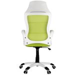 Кресло игровое Helmi HL-S05 "Podium", ткань/сетка салатовая, пластик белый