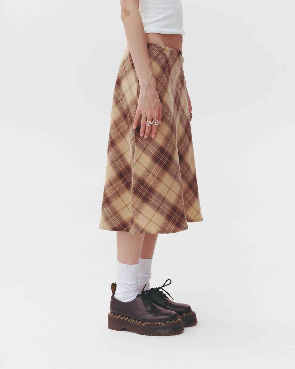 Юбка One Two Midi Beige