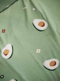 Постельное белье Полисатин Мечта "Avocado" 2-спальное Наволочка 50х70 см 2 шт Простынь на резинке 160x200 см Пододеяльник 175x215 см