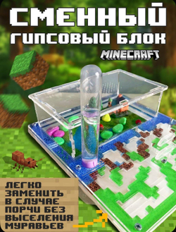 Муравьиная ферма «Майнкрафт» с муравьями в подарок