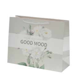 GAEM Пакет подарочный L (бумага 250г/м2, блок 12шт), L42 W15 H33 см, 4в.