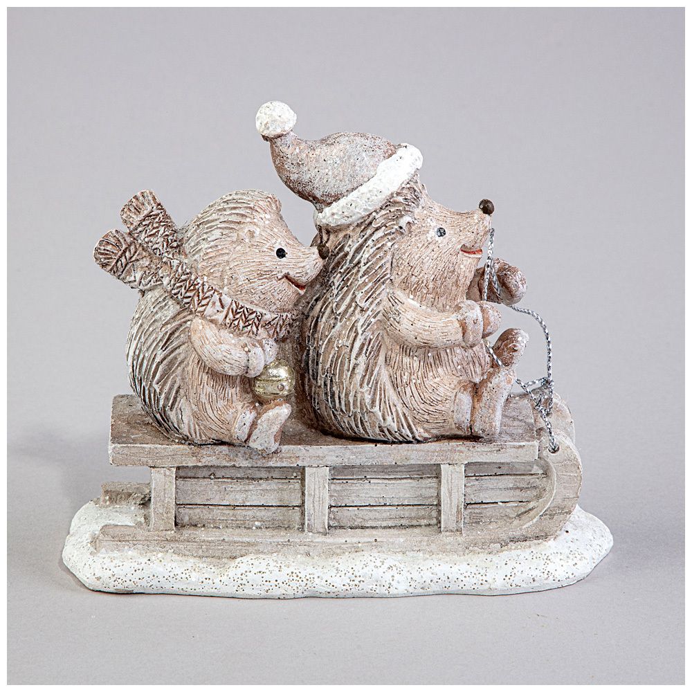 СТАТУЭТКА "ЕЖИКИ" 12Х5,5Х10 СМ