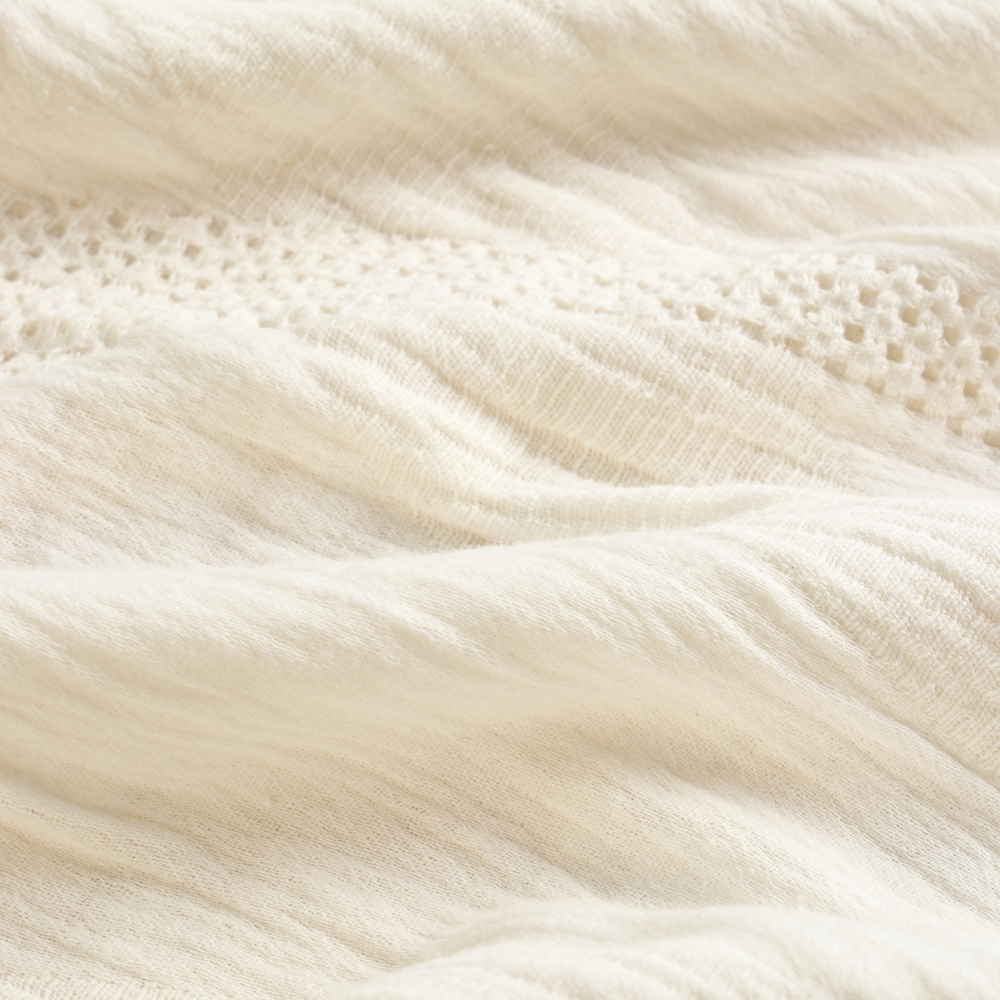 Плед SL Home Cotton 150*210 см, муслин/жаккард, 100% хлопок