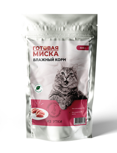 Корм консервированный из утки для кошек всех пород и возрастов 100гр