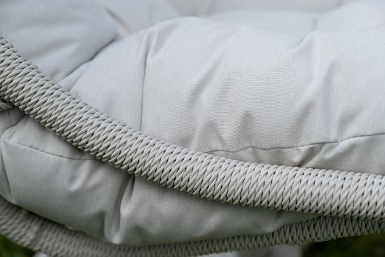 "Севилья" кресло-кокон из искусственного ротанга, цвет светло-серый