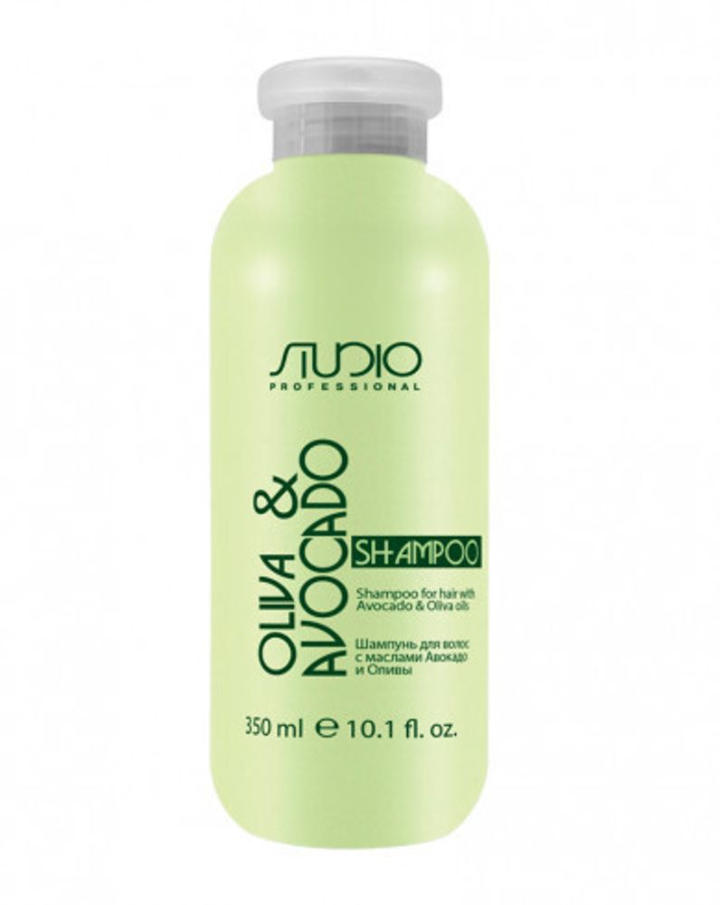 Kapous Studio Professional Olive &amp; Avocado Шампунь для волос, с маслами авокадо и оливы, 350 мл