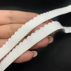 Резинка отделочная белая 12 мм (цв. 001), 641/12