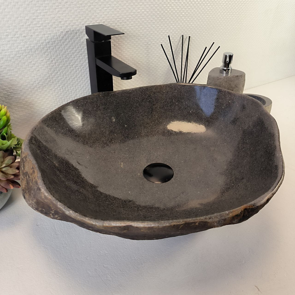 Раковина из речного камня RS-65379 52*45*16 0862