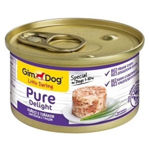 GimDog Pure Delight консервы для собак из цыпленка с тунцом