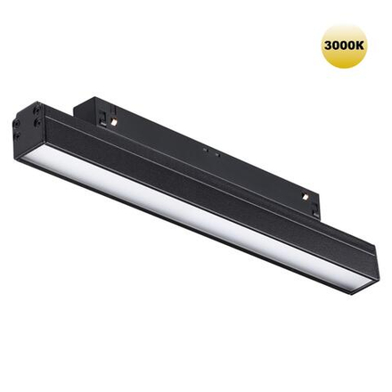 359199 SHINO NT23 162 черный Трековый светильник для низков. шинопровода IP20 LED 3000К 12W 48V 900Лм FLUM