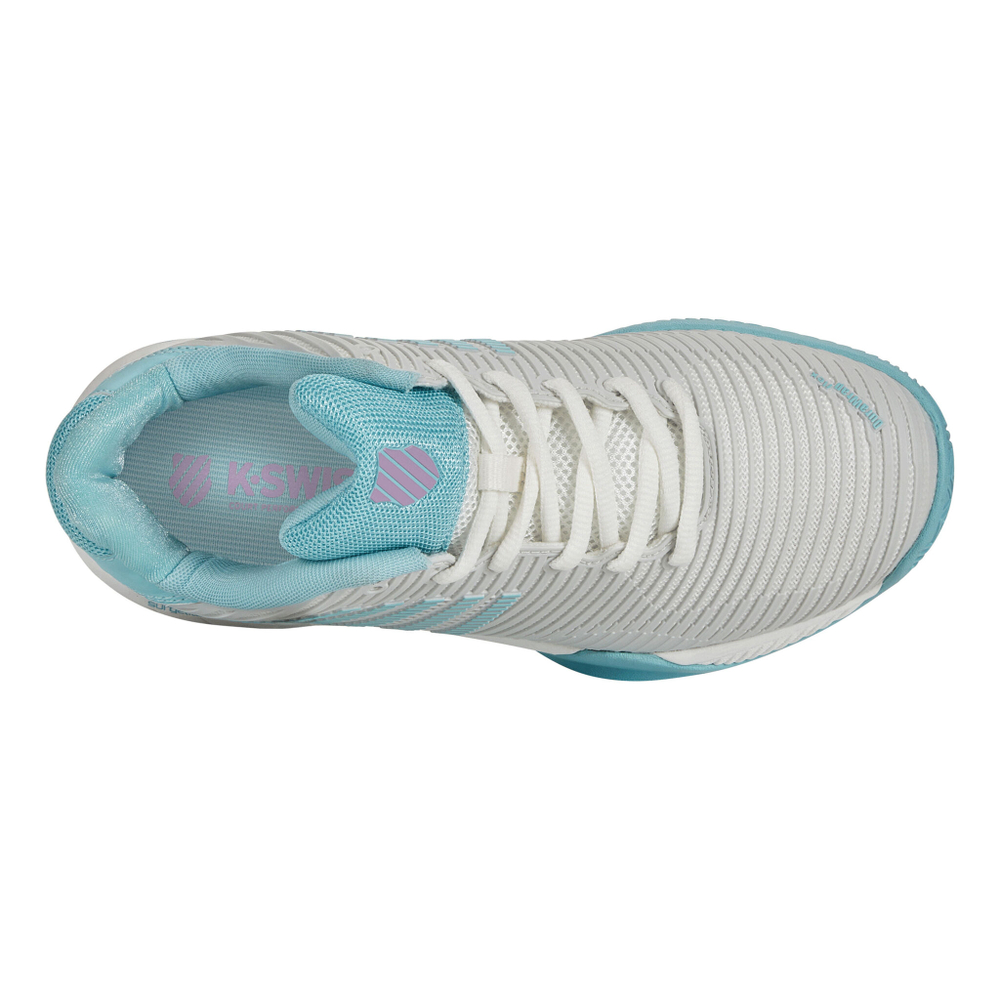 Женские теннисные кроссовки K-Swiss Hypercourt Express 2 Clay Court Shoe Women - White, Light Blue