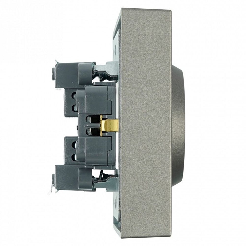 Розетка двойная с заземлением и со шторкой Stekker Эмили 49934