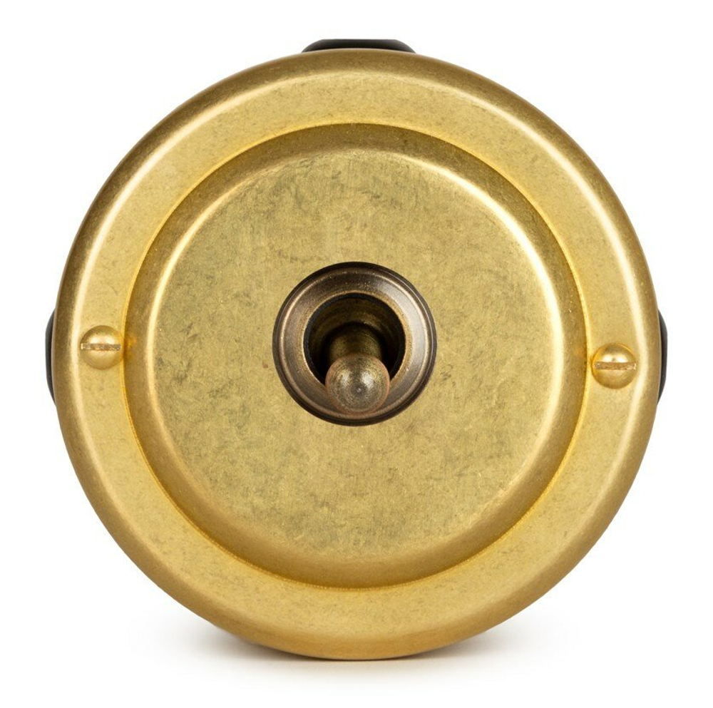 Переключатель (проходной) ретро тумблерный 1 кл. "Gold" VINTAGE-BRASS 30302-6 / 1 Группа света, проходной