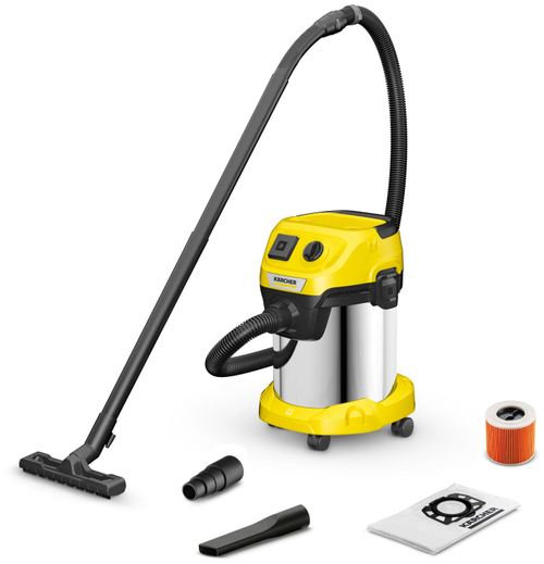 Хозяйственный пылесос KARCHER WD 3 P S V-17/4/20 (YSY) *EU 1000 Вт,17 л,шланг 2 м (1.628-190.0)