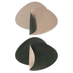 Набор из 4-х двухсторонних сервировочных салфеток drop, 33х41 см, зеленый/бежевый