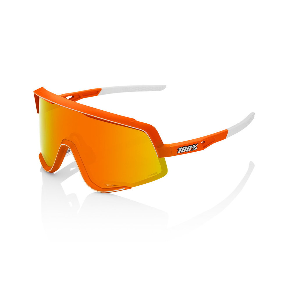 Спортивные очки 100% Glendale / Soft Tact Neon Orange / HiPER Red Multilayer Mirror Lens