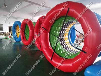 Аттракцион Водный цилиндр "Радуга", ПВХ, 2*1,8*1,8 м