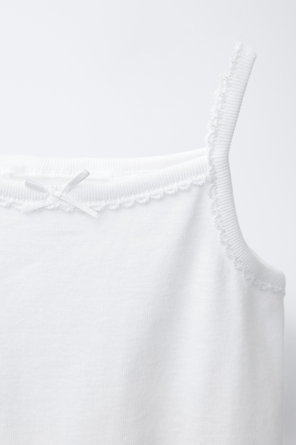 ZARA НАБОР ИЗ ТРЕХ ТОПОВ, БЕЛЫЙ