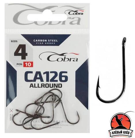 Крючки Cobra ALLROUND сер. CA126 разм. 014 10шт.