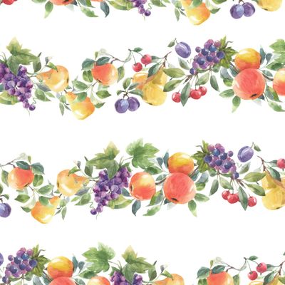 Горизонтальный фруктовый паттерн