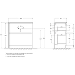 Тумба под раковину BelBagno Kraft 39 80 KRAFT39-800/390-2C-PIA-BO Bianco Opaco