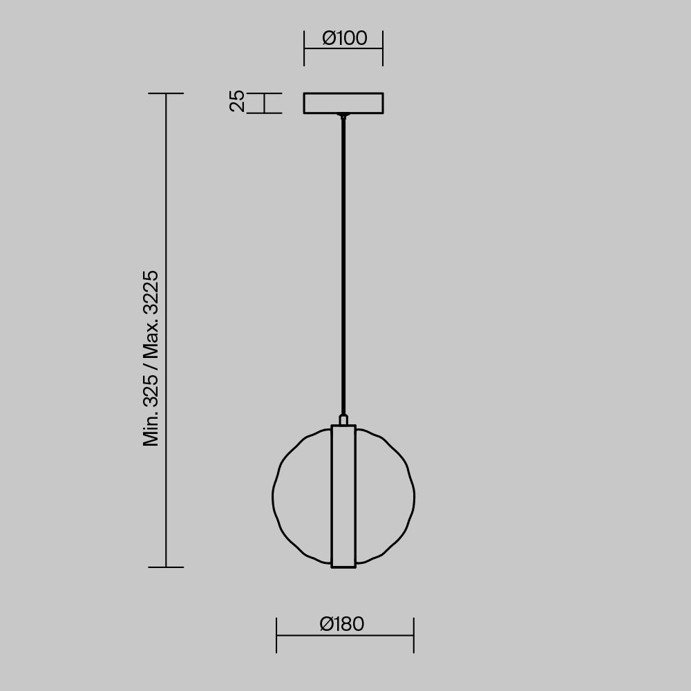 Светильник подвесной светодиодный Maytoni   MOD379PL-L6B3K
