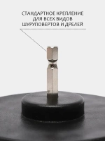 Щетка для шуруповерта и дрели, для детейлинга и химчистки, 100мм, средняя жесткость