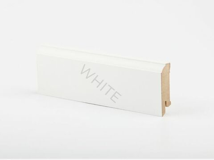 Плинтус напольный белый МДФ W28-60 мм Deartio 60x16x2050 мм