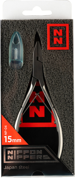 Кусачки Nippon Nippers NP-04 для педикюра лезвие 15мм двойная пружина глянцевые