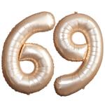 Шар фольгированный Цифра 6 101 см (Золотой)