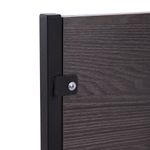 Стол BRABIX "Smart CD-012", 500х580х750 мм, ЛОФТ, на колесах, металл/ЛДСП ясень, каркас черный, 641881