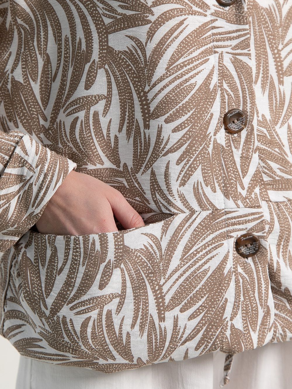 Пыльник Летний день (бело-коричневый) Б15152-8М LT Collection