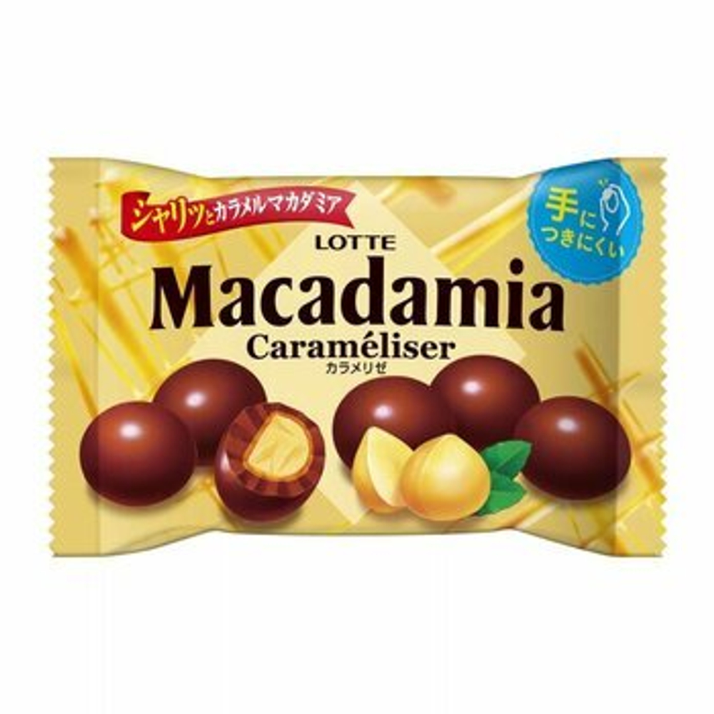Макадамия в шоколаде карамелизованная, Lotte 34 гр