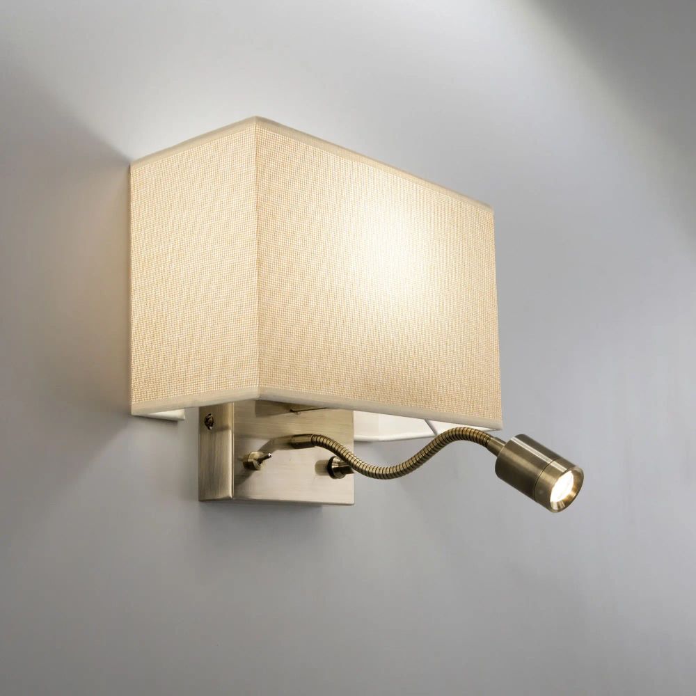 Citilux Декарт CL704303 Бра с бежевым абажуром и диммером