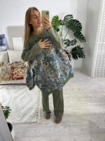 Куртка-бомбер (цвет сине-зеленый)