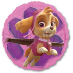 Фольгированная фигура, круг, Щенячий Патруль Скай и Эверест S60,18"/46СМ