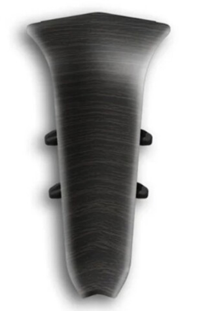 Угол внутренний для плинтуса 55мм "Идеал Классик", 302 Венге черный