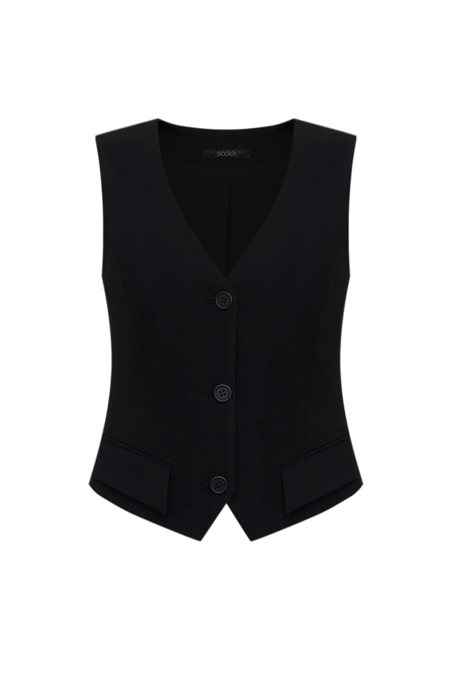 Жилет с карманами, Черный