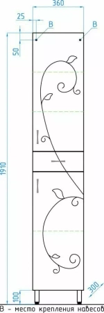 Колонна Style Line Фьюжн 36