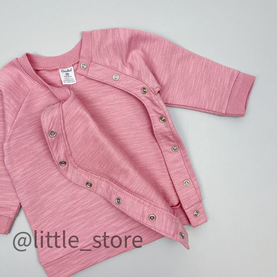 Свитшот из футера "Кошечки и цветочки" розовый зефир