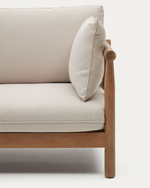 Комплект Sacova 5-местный угловой диван и журнальный столик из массива эвкалипта