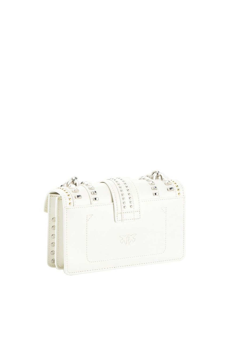 MINI LOVE BAG MIX STUDS - white