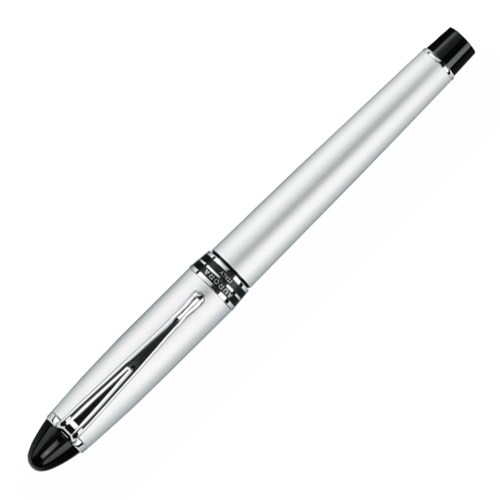 Перьевая ручка Aurora Ipsilon Metal Gray, перо - F, в подарочной коробке